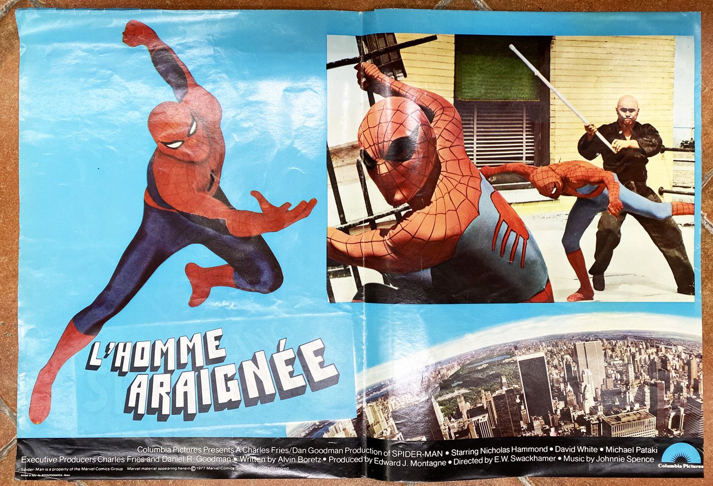 L'Homme Araignée (The Amazing Spider-Man) -Movie Poster (45x67cm) -  Columbia Pictures 1977 (B)