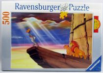 Le Roi Lion - Puzzle 500 pièces - \ Le Nouveau Roi des Lions\  - Ravensburger 1994 (ref. 14-124-1)