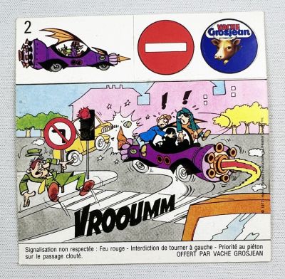 Les Fous du Volant - Carte Promotionnel Vache Grosjean / Télé Junior ...