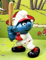 Les Schtroumpfs - Schleich - 20129 Baseballer Smurf (clear bat)