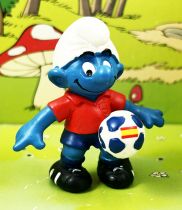 Les Schtroumpfs - Schleich - 20792 Schtroumpf footballeur Espagne UEFA Euro