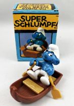 Les Schtroumpfs - Schleich - 40219 Schtroumpf en Barque (en boite)