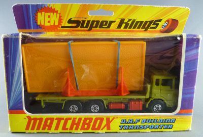 Lesney Matchbox Super Kings K-13 Daf Building Transporter Mint in Box