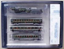 Liliput 130002 Ho Dr WW2 German Wehrmacht Train Set Steam Loco 42 1701 + 3 Coaches