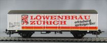 Lima 303558 Ho Sbb Cff Covered Wagon 2 Axles Lowenbräu Zürich Mint in Box