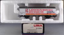 Lima 303558 Ho Sbb Cff Covered Wagon 2 Axles Lowenbräu Zürich Near Mint in Box