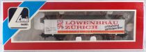 Lima 303558 Ho Sbb Cff Wagon Couvert 2 Essieux Lowenbräu Zürich Proche Neuf Boite