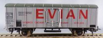 Lima 3115 Ho Sncf Wagon Couvert Frigorifique 2 Essieux Evian SK 506030 Proche Neuf Boite