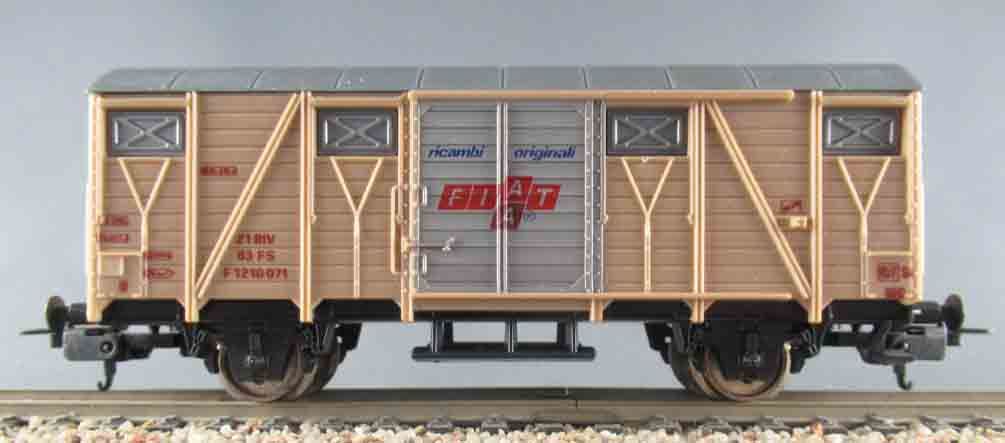 Lima 3163 Ho Fs Uic Covered Wagon 2 Axles Fiat 1210071 Mint in Box