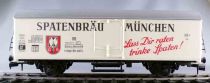 Lima 6704 0 Gauge Spatenbräu Uic Riv Fridge Wagon 2 Axles White Livery