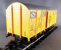 Lima 6744 0 Gauge Db Covered Wagon Sliding Doors Glmhs 50 209570 ASG Yellow Livery