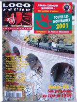 Loco-Revue Classeur Pleine Toile avec 11 N° Année 2001 643 à 653 Très Bon état