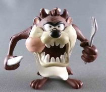 Looney Tunes - Plastoy PVC Figure 1998 - Tazmanian Devil with Knife & Fork