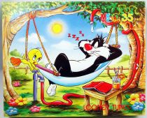 Looney Tunes - Puzzle 35 pièces \  La sieste de Titi et Grosminet\  - MB (ref.3512.28)