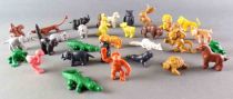 Lot of 32 Animals Soft Plastic from 60\'s/70\'S