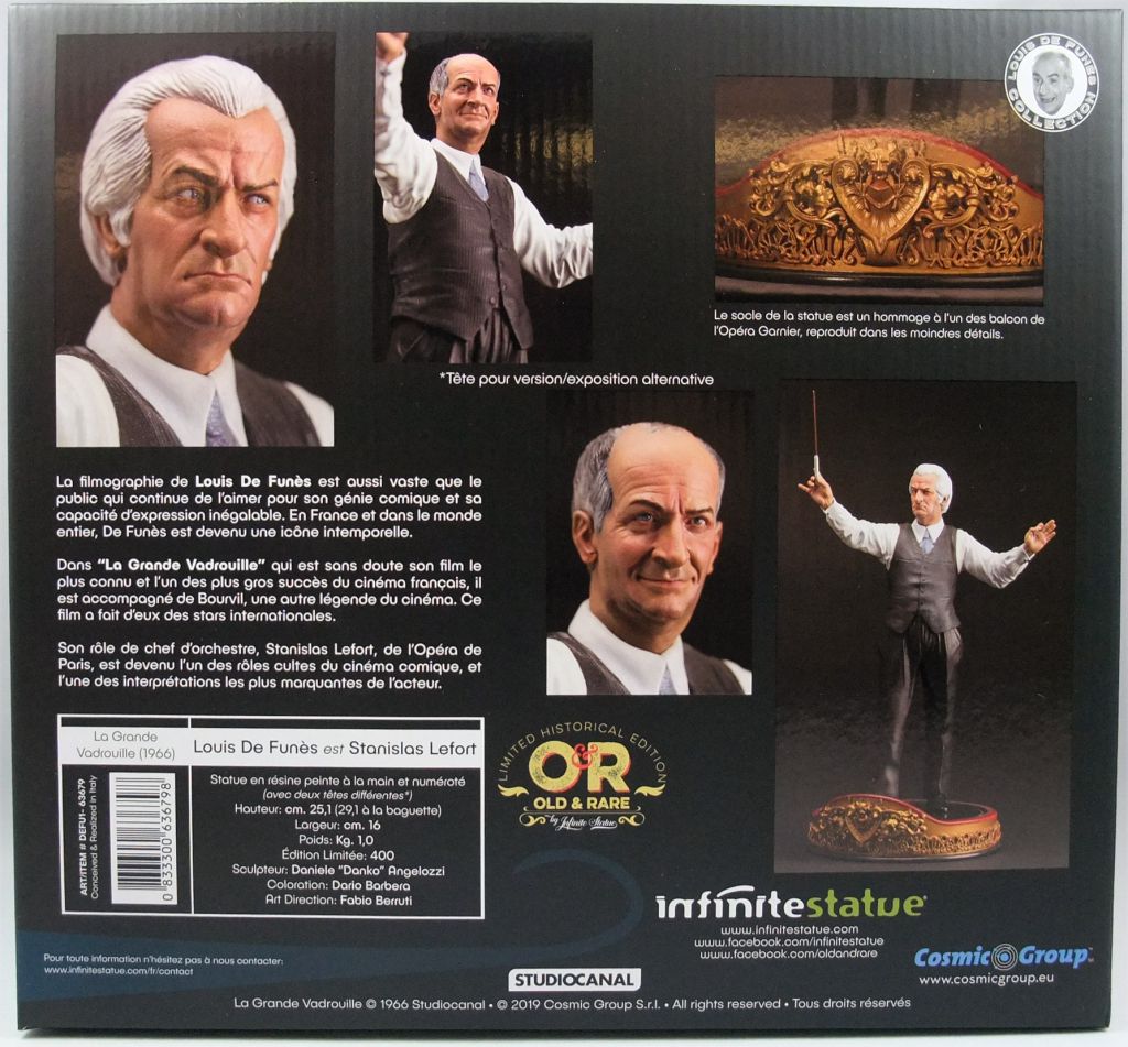 Louis de Funès arrives! - Infinite Statue