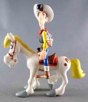 Lucky Luke - Figurine PVC Plastoy - Lucky Luke Tirant dans le Dos & Jolly Jumper