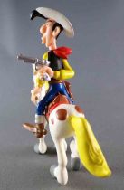 Lucky Luke - Figurine PVC Plastoy - Lucky Luke Tirant dans le Dos & Jolly Jumper