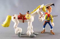 Lucky Luke - Figurine PVC Plastoy - Lucky Luke Tirant dans le Dos & Jolly Jumper