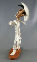 Lucky Luke - Figurine résine Atlas / Leblon - Le Cavalier Blanc