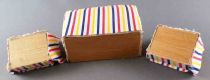 Lundby of Sweden - Fabric Sofa & 2 Armchairs Striped Fabrics Dolls House Furniture