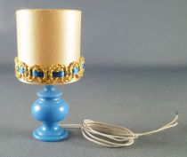 Lundby of Sweden Réf 6169 - Lampe de Table Romantique Bleu avec Ampoule Maison de Poupées