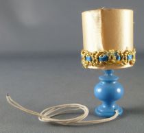 Lundby of Sweden Réf 6169 - Lampe de Table Romantique Bleu avec Ampoule Maison de Poupées