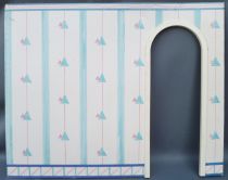 Lundby Petra # 61588 - Play-House Extension - Spare Part Printed Cardboard Partition Wall 29 cm Doll