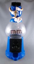 M&M\'s Candy Dispenser - Blue Saxophonist on Blue Counter Top Dispenser