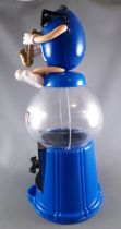 M&M\'s Candy Dispenser - Blue Saxophonist on Blue Counter Top Dispenser