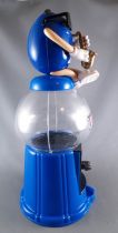 M&M\'s Candy Dispenser - Blue Saxophonist on Blue Counter Top Dispenser