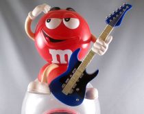 M&M\'s Candy Dispenser - Red with Electric Guitar on Red Counter Top Dispenser