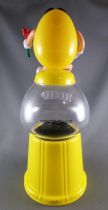 M&M\'s Candy Dispenser - Yellow with Roses on Yellow Counter Top Dispenser