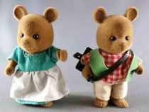 Mapletown - Sylvanian Families -Transportation - The Red Convertible Car & Mommy + Schooler Son Bear - Bandai