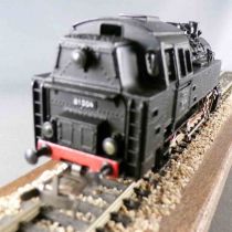 Märklin 3032 Ho Db Locomotive Vapeur Loco-Tender Type 040 BR 81 004 Noire 3 Rails Eclairage Boite