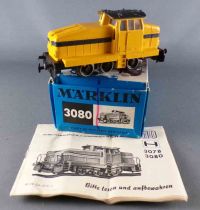 Märklin 3080 Ho Db Diesel-Hydraulic Locomotive Type DHG 500 Yellow 3-Rail Box & Instructions Leaflet