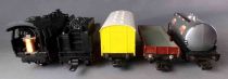 Märklin 3183 Ho Db Coffret Locomotive Vapeur Type 130 BR 24 058 3 Rails Eclairage 3 Wagons Rails