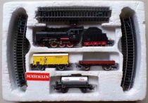 Märklin 3183 Ho Start Set Db Steam Locomotive Type 2-6-0 BR 24 058 Black 3-Rail Lightning 3 Wagons Tracks