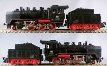 Märklin 3183 Ho Start Set Db Steam Locomotive Type 2-6-0 BR 24 058 Black 3-Rail Lightning 3 Wagons Tracks