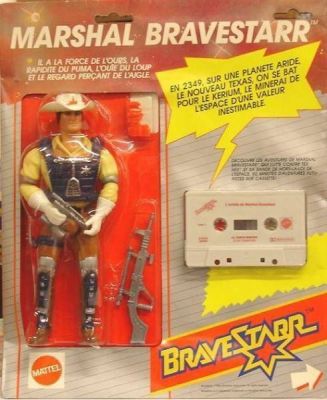 Bravestarr THUNDER STICK Complete Figure Great Condition Chrome Almost  Complete