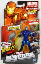 Marvel Legends - Extremis Iron Man \ Stealth\  - Serie Hasbro (Terrax)