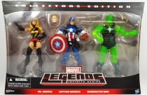 Marvel Legends - Ms. Marvel, Captain America, Radioactive Man