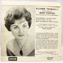 Mary Poppins - Disque 45T Decca - Les Chansons de Mary Poppins (Eliane Thibault)