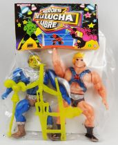 Masters of the Universe - Figurines 13cm Bootleg Mexico - He-Man Musclor & Skeletor (silver) \ Heroes de la Lucha Libre\ 