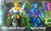 Masters of the Universe Origins - Diabolical Snake Invasion : Rattle-Hood, Gorgon, Naga, Snake Armor He-Man