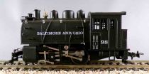 Mehano T001/29809 Ho Usa Baltimore & Ohio Loco Vapeur Loco-tender 020 Noire n° 98 Eclairage Neuve Boite