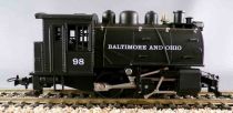 Mehano T001/29809 Ho Usa Baltimore & Ohio Loco Vapeur Loco-tender 020 Noire n° 98 Eclairage Neuve Boite