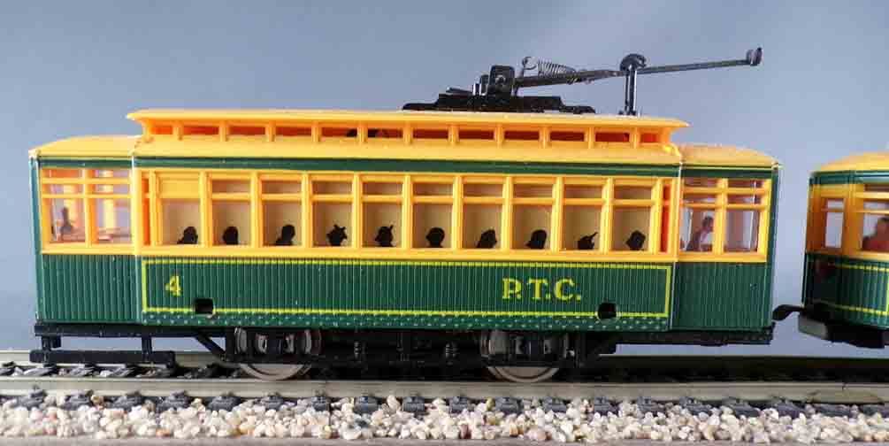 Mehano T033/28474 Ho PTC Tram Brill Trolley & Trailer 1915 Lightning ...