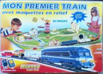 Mehano T362 Ho Sncf Coffret Mon 1er Train Loco CC 70000 3 Wagons Grue Rails Transfo Décor Neuf