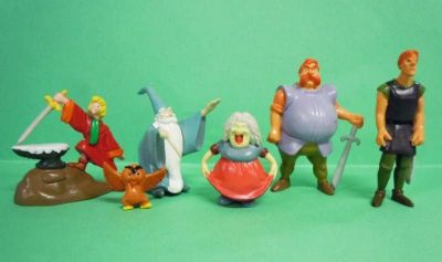 Merlin l\'enchanteur - Kid\'M - Srie de 6 figurines PVC Disney Classic